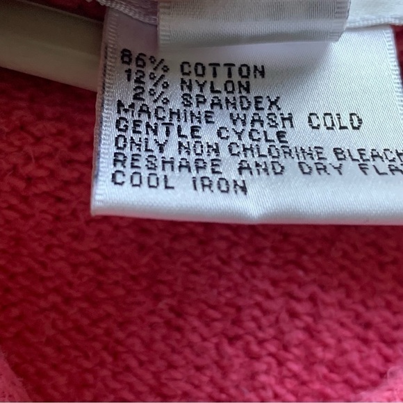 Talbots V-neck Sweater Pink Women’s Size Large - Picture 5 of 5